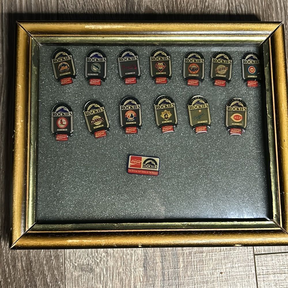 Colorado Rockies Hat Lapel Pins Coca-Cola, 1993 Season, 14pc vintage